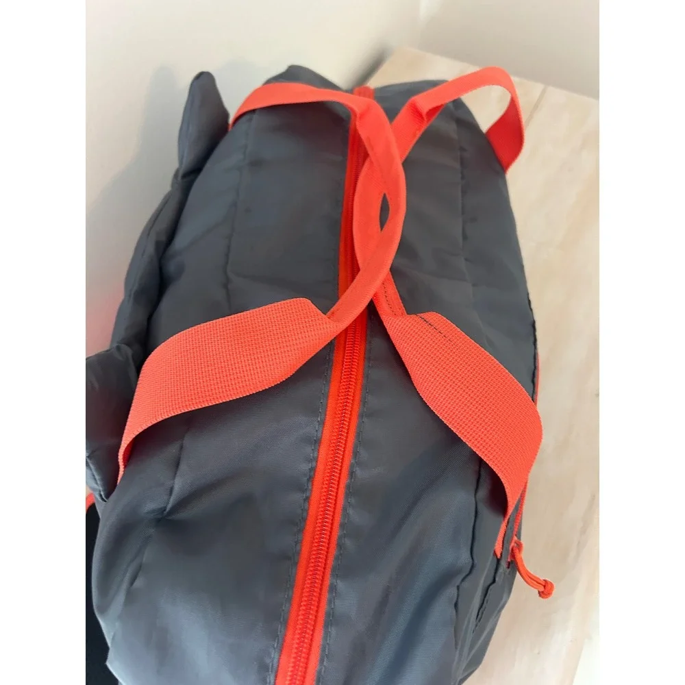 Firefly Outdoor Gear Youth Duffel Bag Grey Wolf Animal Character Orange Trim